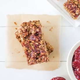 Peanut Butter & Jelly Granola Bars