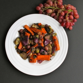 Roasted Fall Vegetables with Grapes