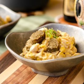 Beer & Brat Mac ‘n’ Cheese