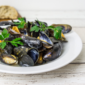 Mussels in White Wine