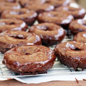 Homemade Chocolate Cake Donuts