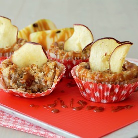 Mini Caramel Apple Cheesecakes