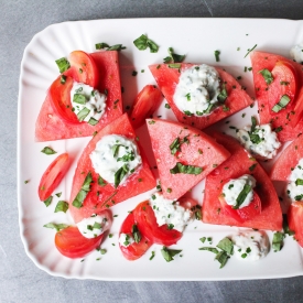 Watermelon and Tomato Wedge Salad