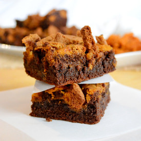 Chocolate Pumpkin Brownies