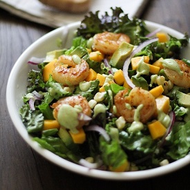 Curry Shrimp Chopped Salad