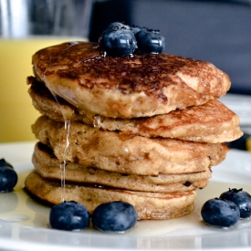 Whole Wheat Peanut Butter Pancakes