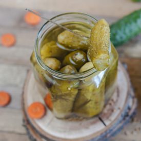 Homemade Pickled Gherkins