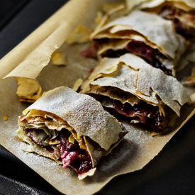 Plum Phyllo Strudel