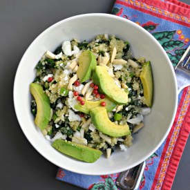 Warm Kale and Quinoa Salad