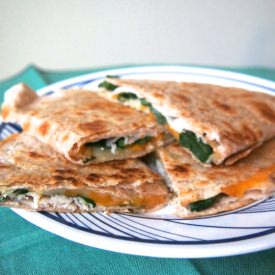 Chicken and Spinach Quesadillas