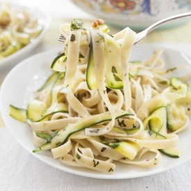 Fettuccine & Zucchini Ribbons