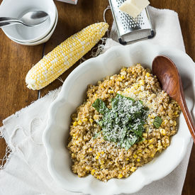 Sweet Corn Barley Risotto