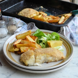 Healthy Oven Baked Fish & Chips