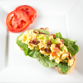 Egg Salad Sandwich with Sriracha