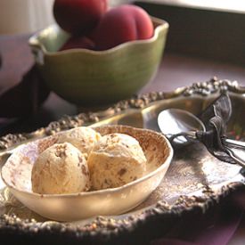 Roasted Peach Ice Cream