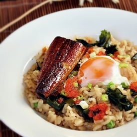 Japanese-style Risotto with Eel