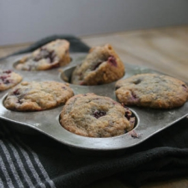 Browned Butter Blackberry Muffins