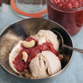 Dairy-free Cashew Maple Ice Cream