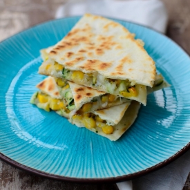 Quesadillas with Zucchini and Corn