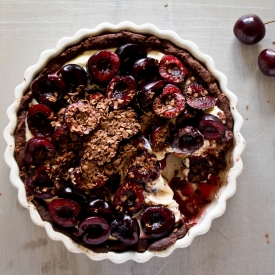 Cherry Chocolate Cream Pie