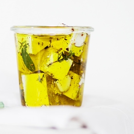 Feta in Oil with Spices and Herbs