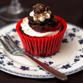 Vegan Black Forest Gateaux Cupcake