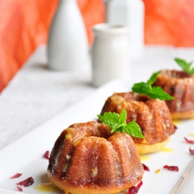 Cranberry Orange Mini Bundt Cakes