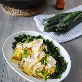 Fettuccine with Forest Mushrooms