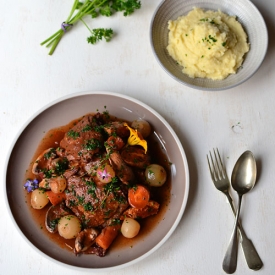 Slow Cooked Coq Au Vin