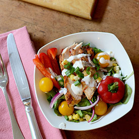 Grilled Chicken Poppy Seed Dressing