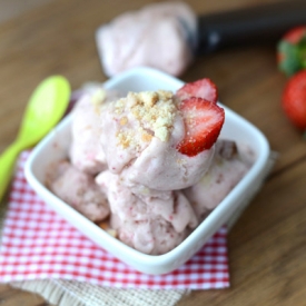 Strawberry Banana Protein Ice Cream