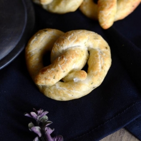 Buttery Herbed Pretzels