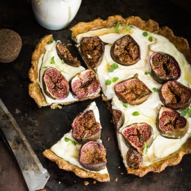 Labneh, Fig and Thyme Tart