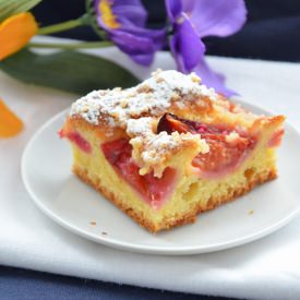 A Yeast Cake with Plums