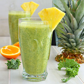 Kale, Pineapple and Orange Smoothie