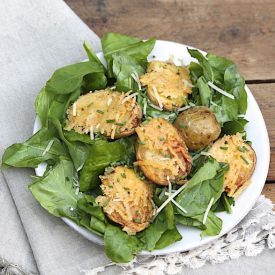 Parmesan Potato and Arugula Salad