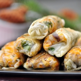 Shiitake, Yucca and Tofu Rolls