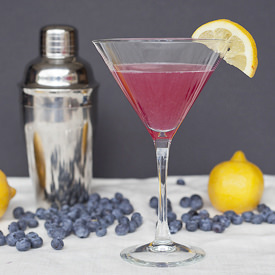 Blueberry Lemon Drop Martini