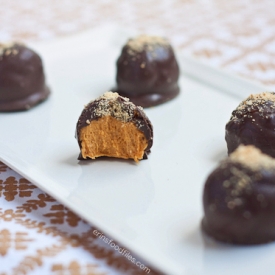 Chocolate Covered Pumpkin Truffles