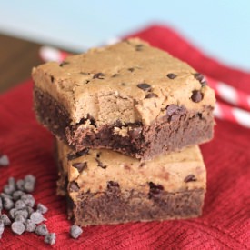 Healthy Cookie Dough Brownies