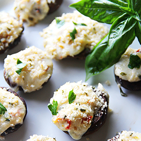 Caprese Stuffed Mushrooms