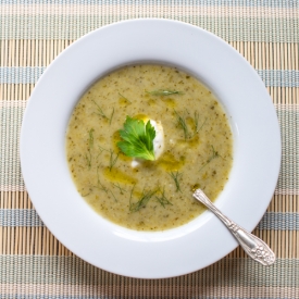 Roasted Celery and Fennel Soup