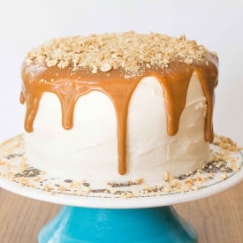 Salted Nut Roll Cake