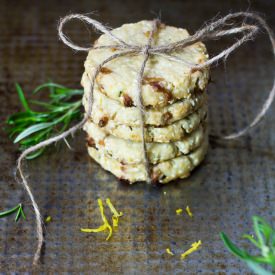 Sesame Rosemary Lemon Cookies