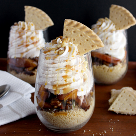 Peach Shortbread Parfaits