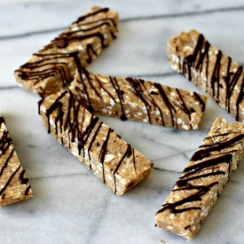 No Bake Almond Fudge Protein Bars