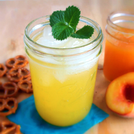 Homemade Peach Soda Pop