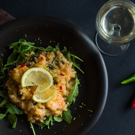 Lemony Prawn and Rocket Risotto