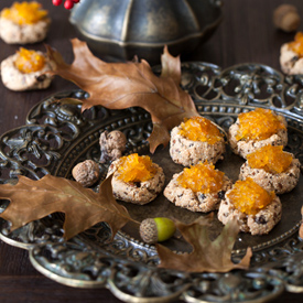 Amaranth Cookies with Pumpkin Jam