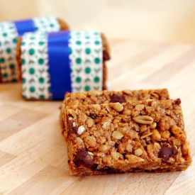 Chocolate Sun Butter Granola Bars